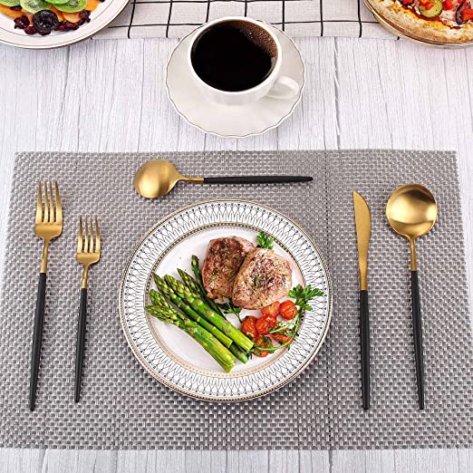 24Pcs Set Stainless Steel Knife Fork Spoon Dinner set