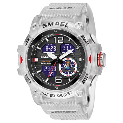 SMAEL Men's Military Sports Watch 8007 Waterproof Digital Quartz Wristwatches