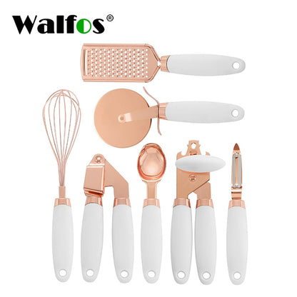 7 Pcs Kitchen Utensils  Set Copper Coated Stainless Steel