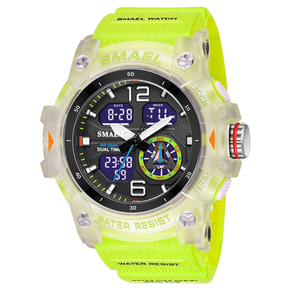 SMAEL Men's Military Sports Watch 8007 Waterproof Digital Quartz Wristwatches