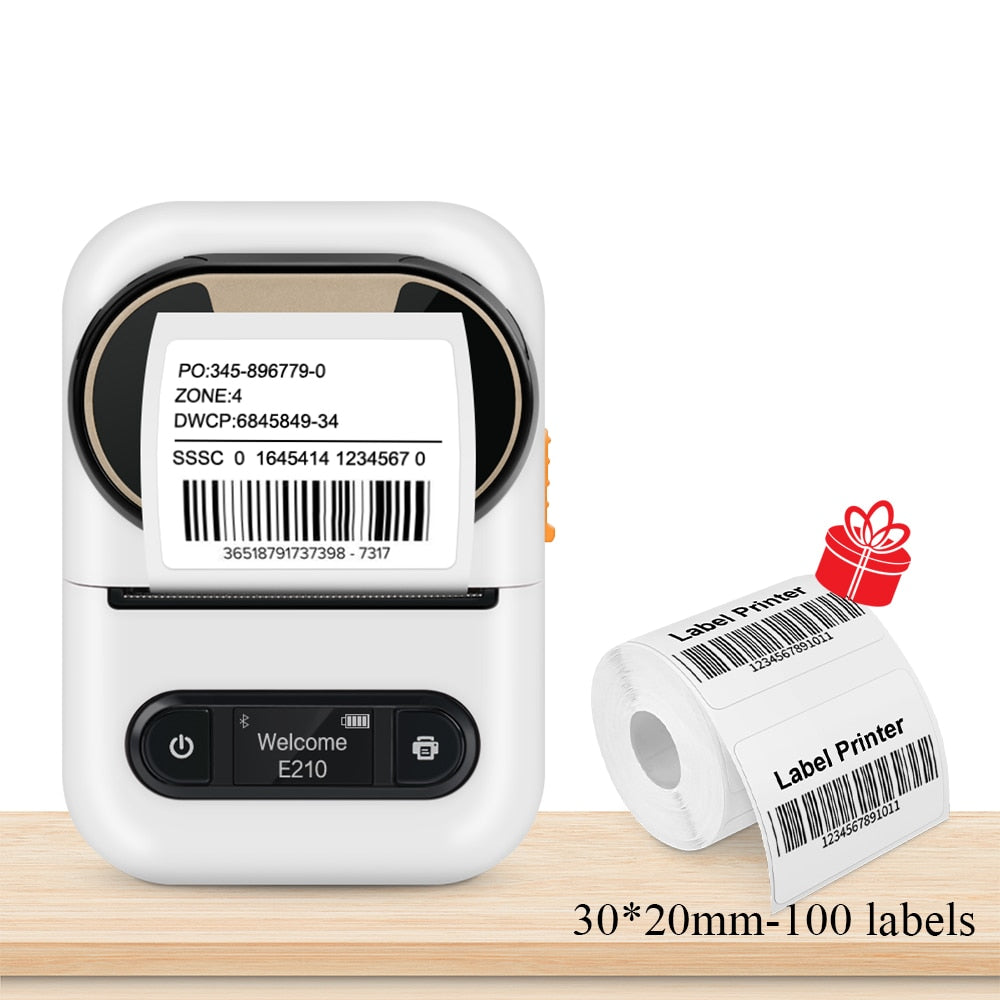 Portable Adhesive Thermal Label Printer Machine #E210