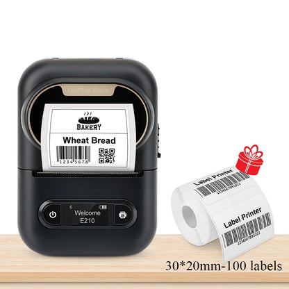 Portable Adhesive Thermal Label Printer Machine #E210